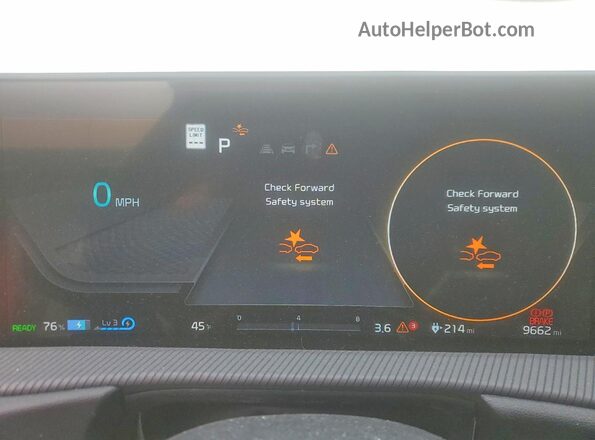 KNDC4DLC5R5223424 2024 KIA EV6 Белый Вид щитка приборов