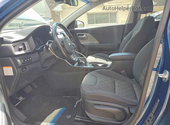 KNDCB3LC1J5142909 2018 KIA NIRO Синий Вид салона спереди