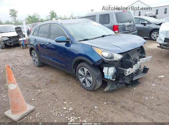KNDCB3LC1J5153991 2018 KIA NIRO Синий Передняя правая четверть