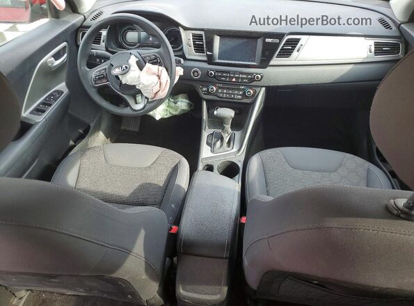 KNDCB3LC1J5154302 2018 KIA NIRO Red Widok deski rozdzielczej