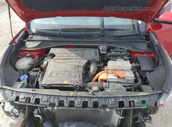 KNDCB3LC1J5154302 2018 KIA NIRO Red Widok komory silnika