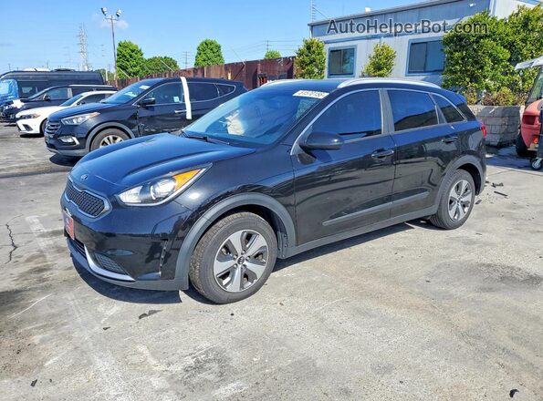 KNDCB3LC2K5345275 2019 KIA NIRO Черный Передняя левая четверть