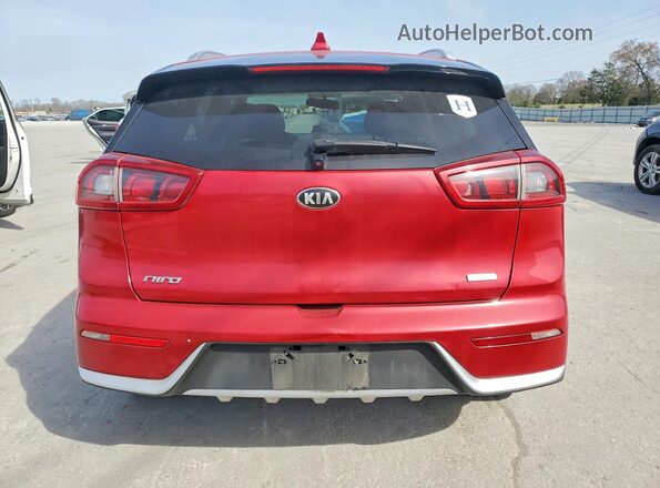 KNDCB3LC4H5055791 2017 KIA NIRO Красный Вид сзади