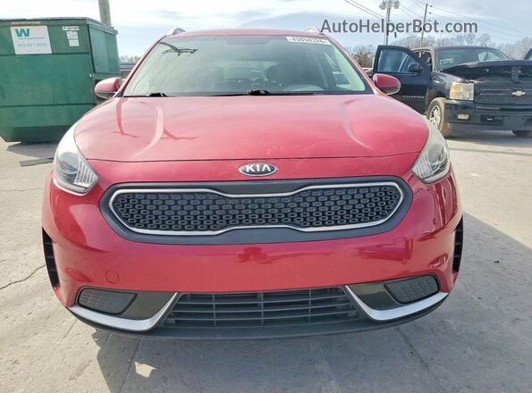 KNDCB3LC4H5055791 2017 KIA NIRO Красный Вид спереди