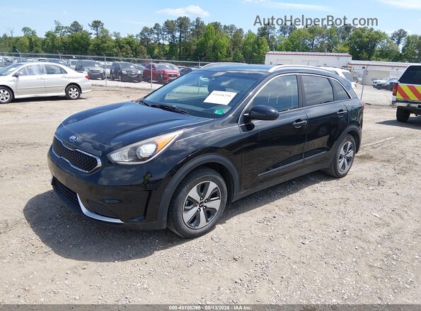 KNDCB3LC4J5109869 2018 KIA NIRO Черный Передняя левая четверть