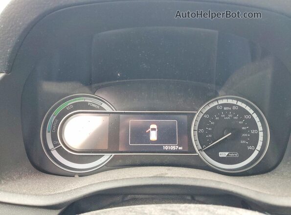 KNDCB3LC4J5161874 2018 KIA NIRO Silver Widok zestawu wskaźników