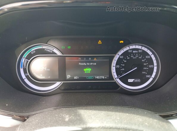 KNDCB3LC6L5396098 2020 KIA NIRO Серебряный Вид щитка приборов