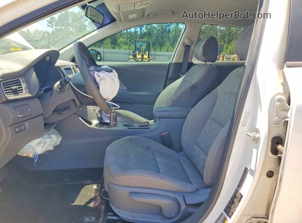 KNDCB3LC7H5066090 2017 KIA NIRO Белый Вид салона спереди