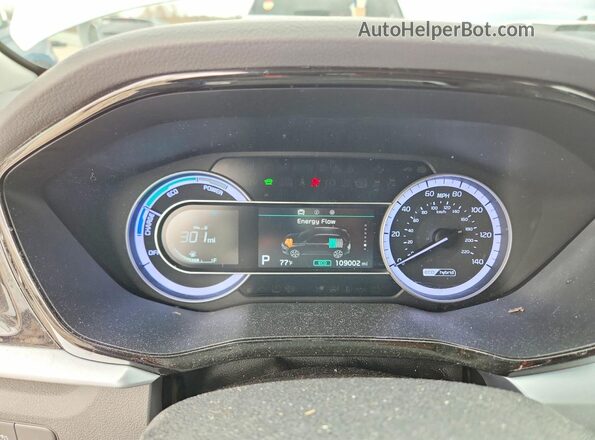 KNDCB3LC8L5424760 2020 KIA NIRO Белый Вид щитка приборов