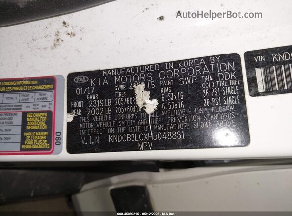KNDCB3LCXH5048831 2017 KIA NIRO White Շարժիչի բաժամունքի տեսք