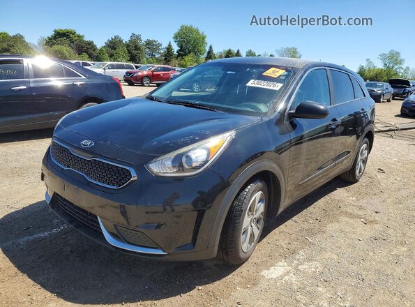 KNDCB3LCXK5219973 2019 KIA NIRO Черный Передняя левая четверть
