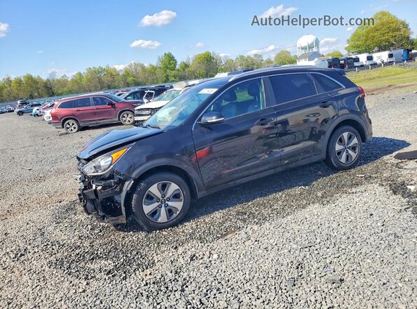 KNDCC3LC1H5095713 2017 KIA NIRO Черный Передняя левая четверть