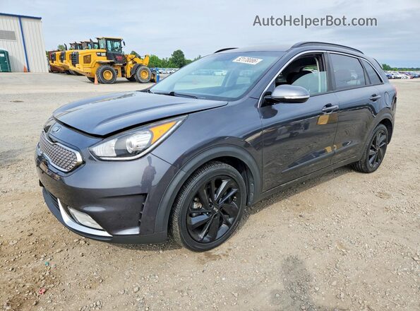 KNDCC3LC1J5149520 2018 KIA NIRO Серый Передняя левая четверть