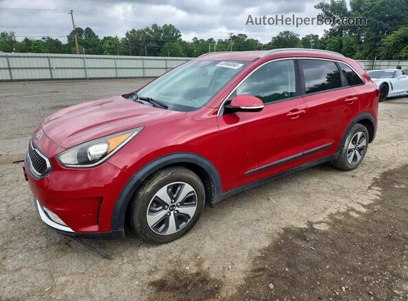 KNDCC3LC2H5057911 2017 KIA NIRO Red Vista tres cuartos delantera izquierda