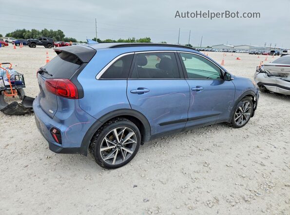 KNDCC3LC3M5468230 2021 KIA NIRO Синий Задняя правая четверть
