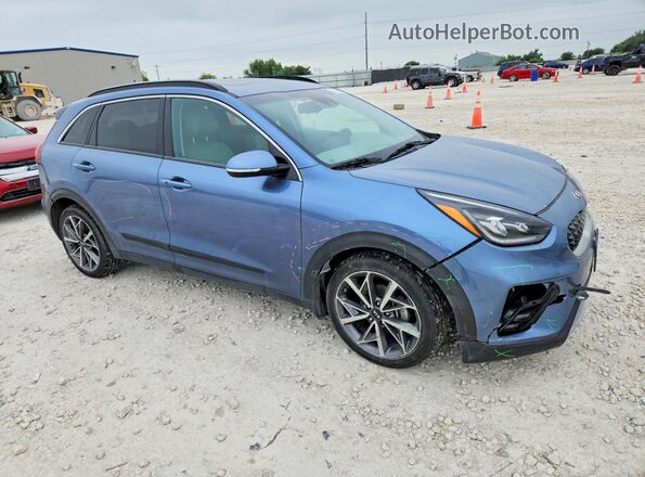 KNDCC3LC3M5468230 2021 KIA NIRO Синий Передняя правая четверть