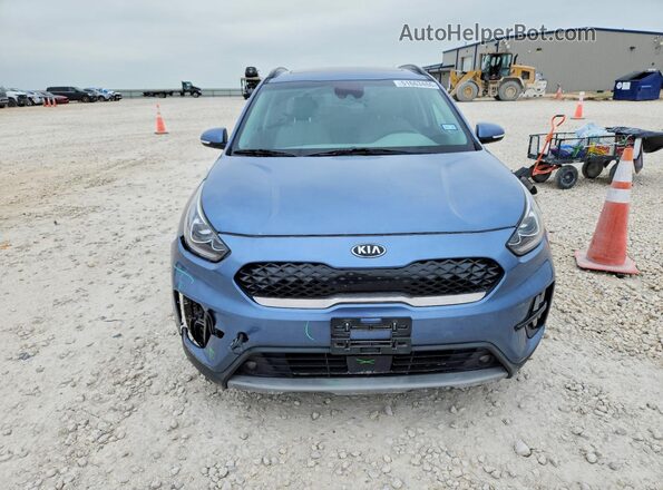 KNDCC3LC3M5468230 2021 KIA NIRO Синий Вид спереди