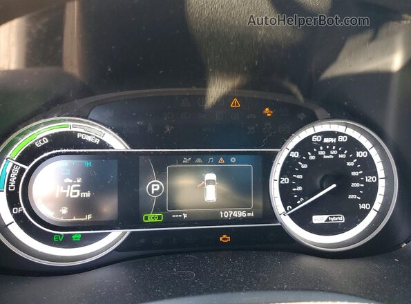 KNDCC3LC5H5049544 2017 KIA NIRO Серый Вид щитка приборов