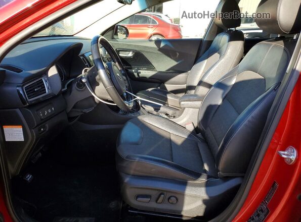 KNDCC3LC7K5250563 2019 KIA NIRO Red Widok wnętrza z przodu