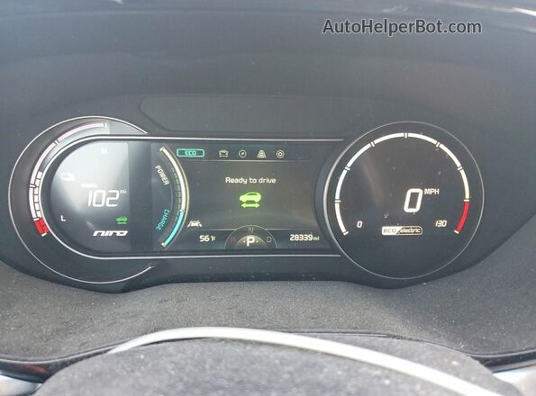 KNDCC3LG3N5153500 2022 KIA NIRO Черный Вид щитка приборов