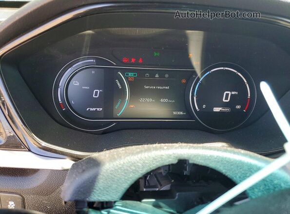 KNDCC3LG7L5055910 2020 KIA NIRO Gray Widok zestawu wskaźników