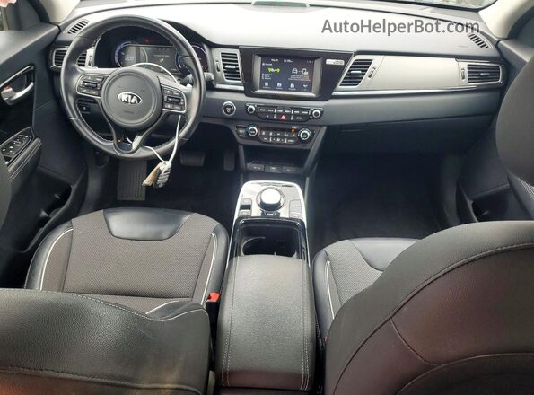 KNDCC3LG9K5017674 2019 KIA NIRO Черный Вид панели приборов