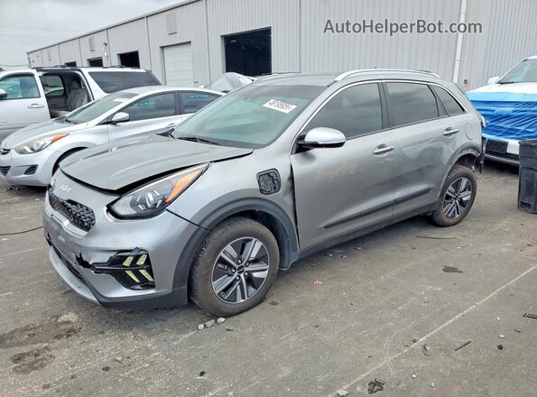 KNDCD3LD8N5497620 2022 KIA NIRO Gray Vista tres cuartos delantera izquierda