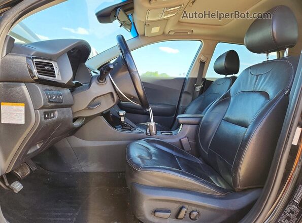 KNDCE3LC2H5047132 2017 KIA NIRO Черный Вид салона спереди
