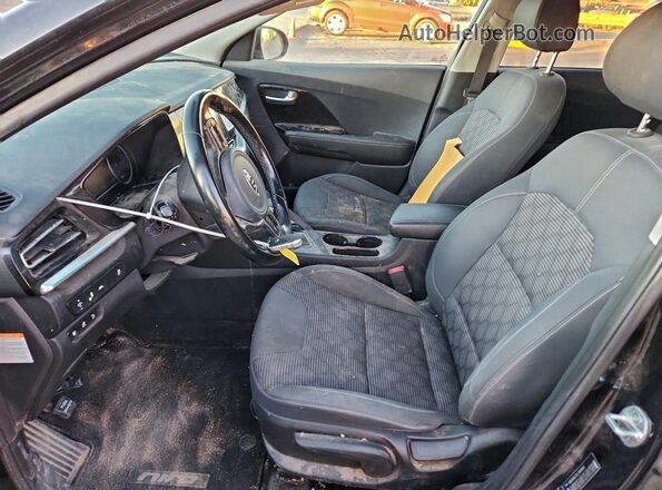 KNDCM3LD1L5390664 2020 KIA NIRO Black Vista interior delantera