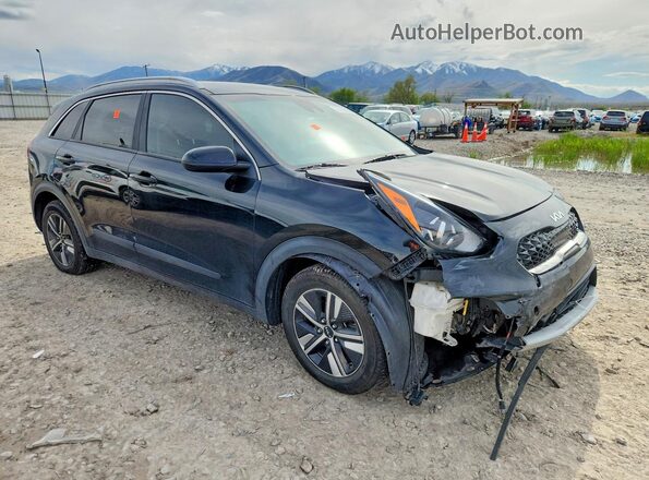 KNDCM3LD1N5503239 2022 KIA NIRO Черный Передняя правая четверть