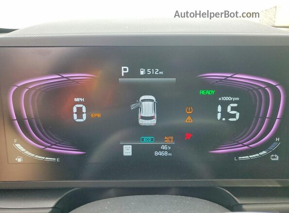 KNDCP3LE1T5317259 2026 KIA NIRO Серый Вид щитка приборов