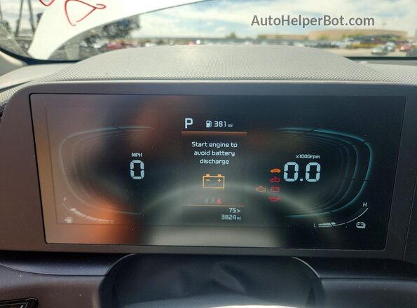 KNDCP3LE3T5337626 2026 KIA NIRO White Instrument cluster view