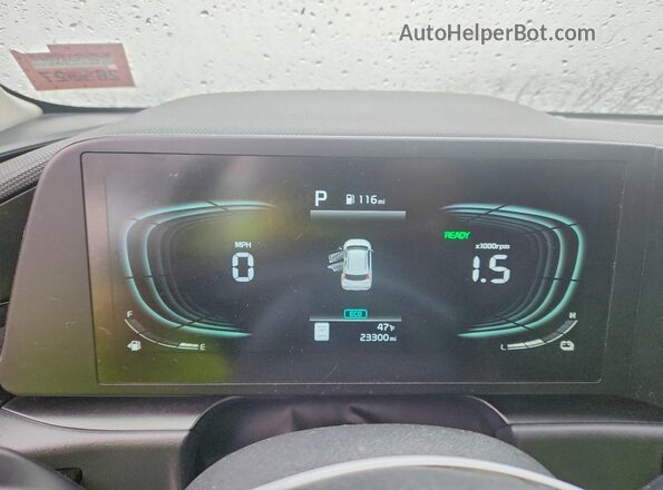 KNDCP3LE6R5146629 2024 KIA NIRO White Widok zestawu wskaźników