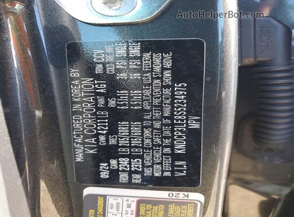 KNDCP3LE8S5234975 2025 KIA NIRO Угольный Вид наклейки с VIN-кодом