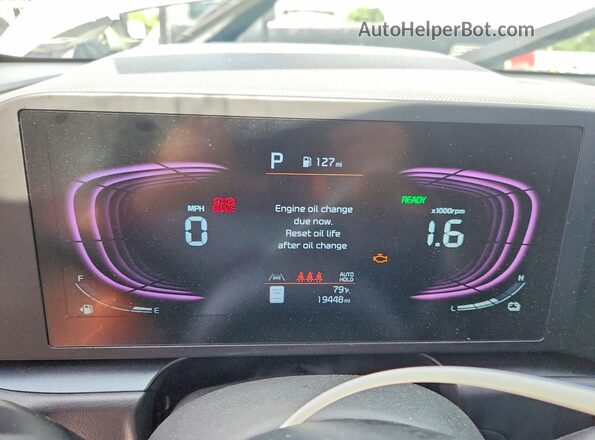 KNDCP3LE8T5323141 2026 KIA NIRO White Widok zestawu wskaźników