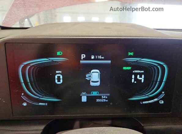 KNDCP3LEXP5085833 2023 KIA NIRO Красный Вид щитка приборов