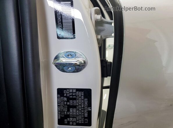 KNDCP3LEXT5340278 2026 KIA NIRO Белый Вид наклейки с VIN-кодом