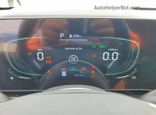 KNDCR3LE2P5030979 2023 KIA NIRO Серебряный Вид щитка приборов