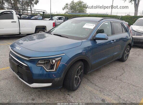 KNDCS3LF5P5063682 2023 KIA NIRO PLUG-IN HYBRID Blue წინა მარცხენა ხედი სამი მეოთხედიდან