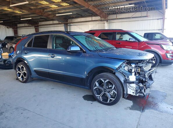 KNDCT3LE8R5182625 2024 KIA NIRO Синий Передняя правая четверть