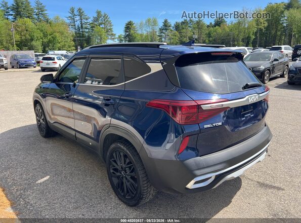 KNDERCAA6N7296743 2022 KIA SELTOS Dark Blue Задняя левая четверть