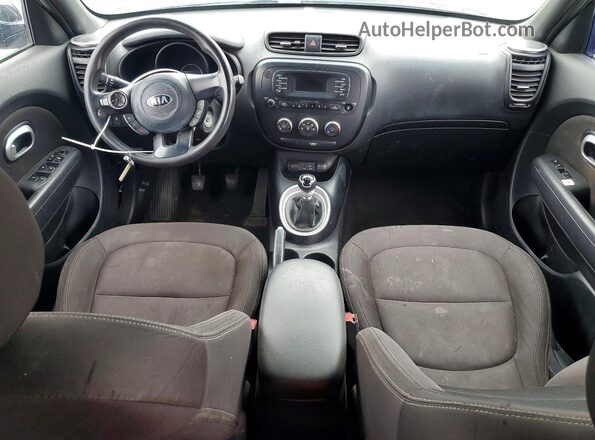 KNDJN2A2XG7313625 2016 KIA SOUL Black Widok deski rozdzielczej