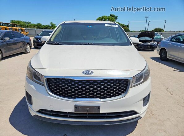 KNDMB5C10G6192802 2016 KIA SEDONA White Widok z przodu