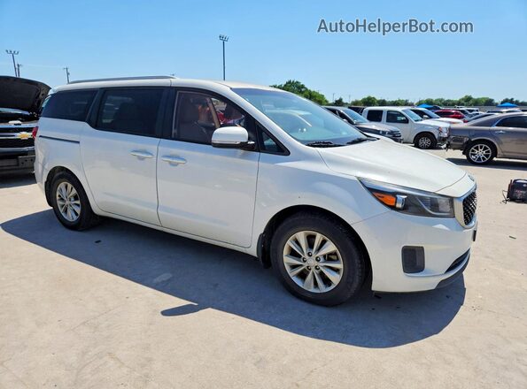 KNDMB5C10G6192802 2016 KIA SEDONA White Przód prawy