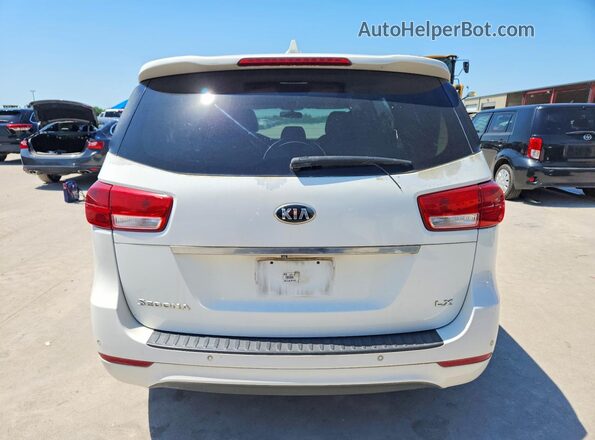 KNDMB5C10G6192802 2016 KIA SEDONA White Widok z tyłu