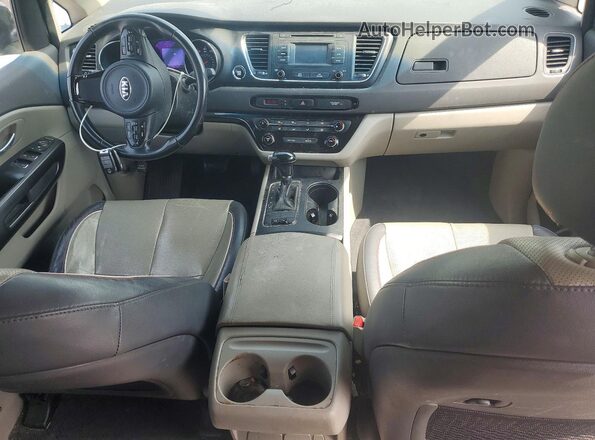 KNDMB5C10G6209226 2016 KIA SEDONA Black წინა პანელის ხედი