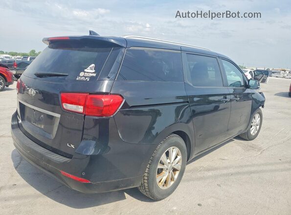 KNDMB5C10G6209226 2016 KIA SEDONA Black უკანა მარჯვენა