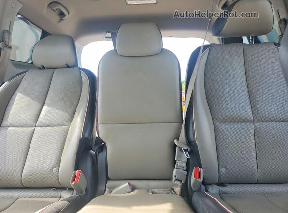 KNDMB5C10G6209226 2016 KIA SEDONA Black უკანა სავარძლების ხედი