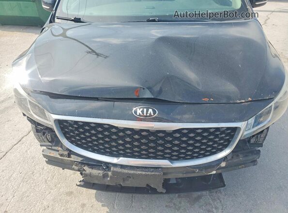 KNDMB5C10G6209226 2016 KIA SEDONA Black ძრავის განყოფილების ხედი