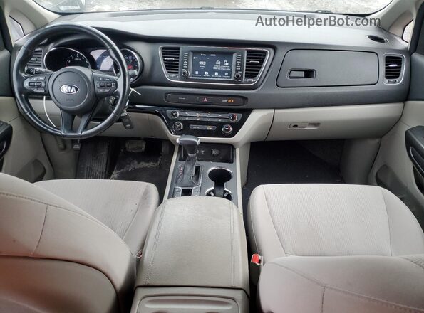 KNDMB5C10L6579571 2020 KIA SEDONA Серый Вид панели приборов